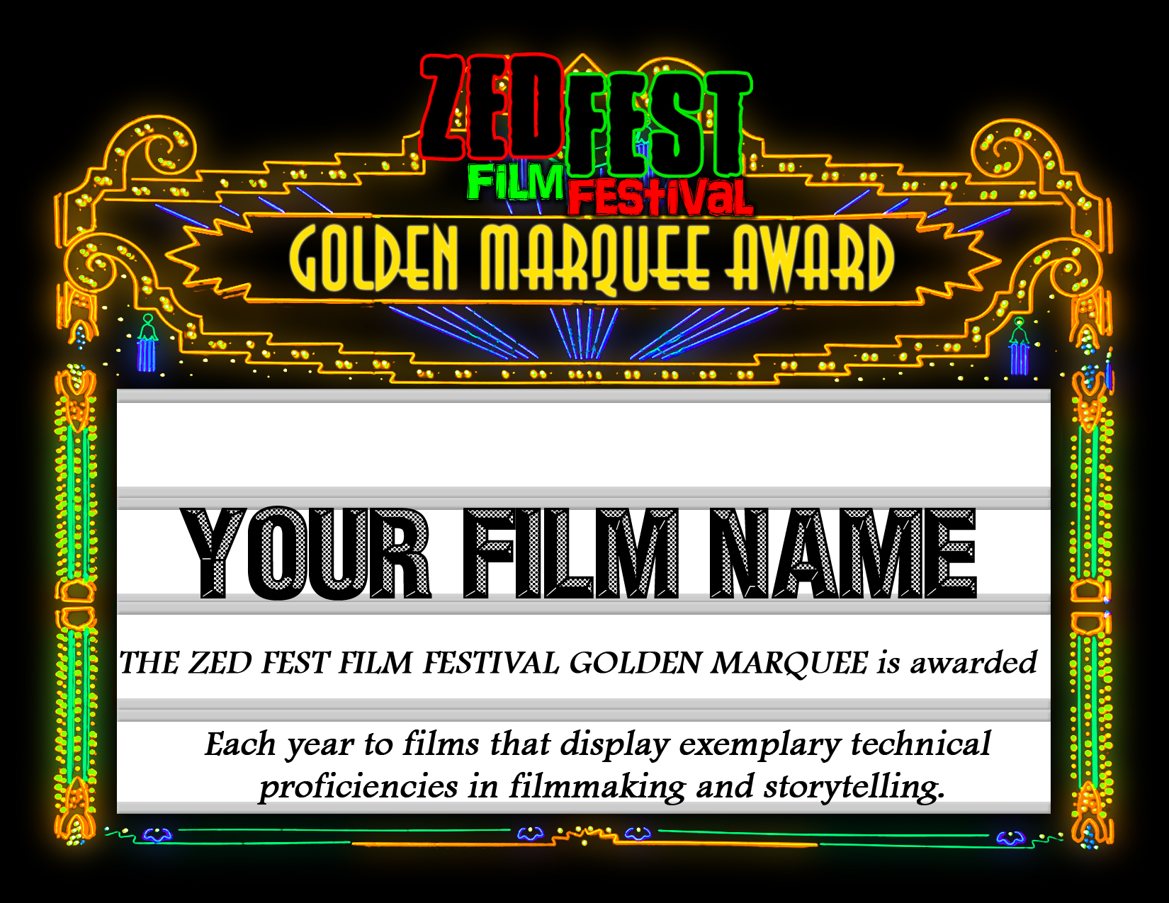 Zed fest golden Marquee